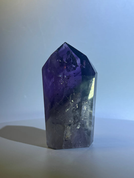 Amethyst Phantom Bergkristall Spitze - 10cm, 304g