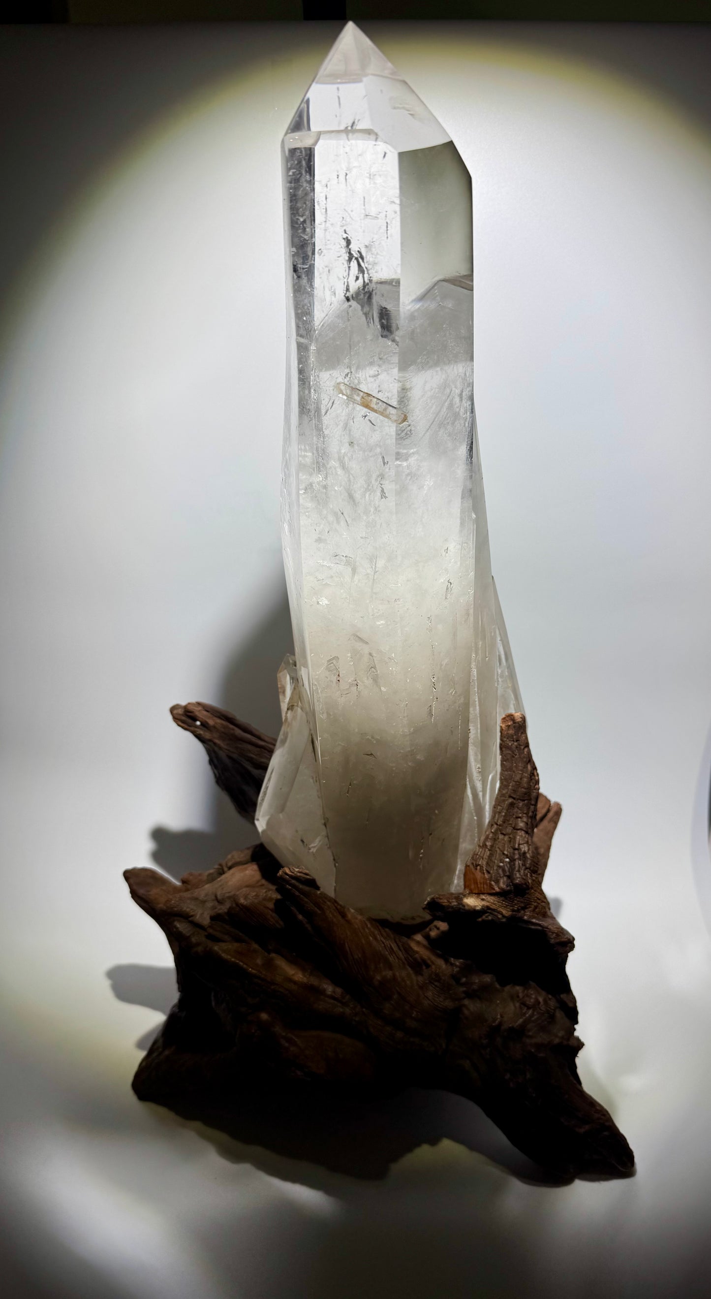 Monumentale Bergkristallspitze mit Babyspitzen – 52 cm Statement Piece