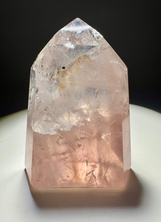 High-Quality Rosenquarz Spitze 🎀 - 6.5cm, 119g