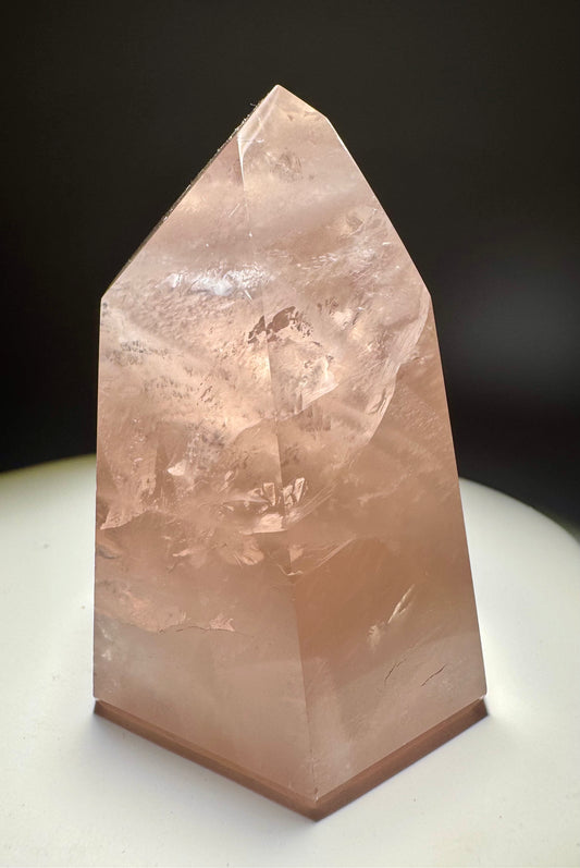 High-Quality Rosenquarz Spitze 🎀 - 7.4cm, 207g