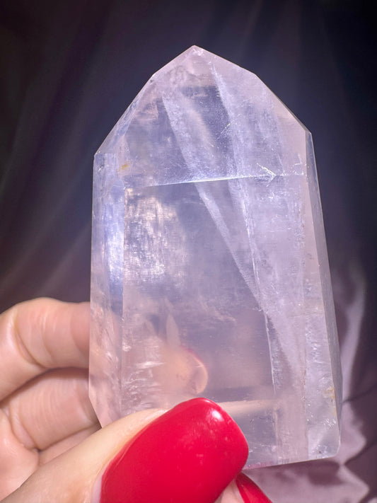 High-Quality Rosenquarz Spitze 🎀 - 6cm, 98g