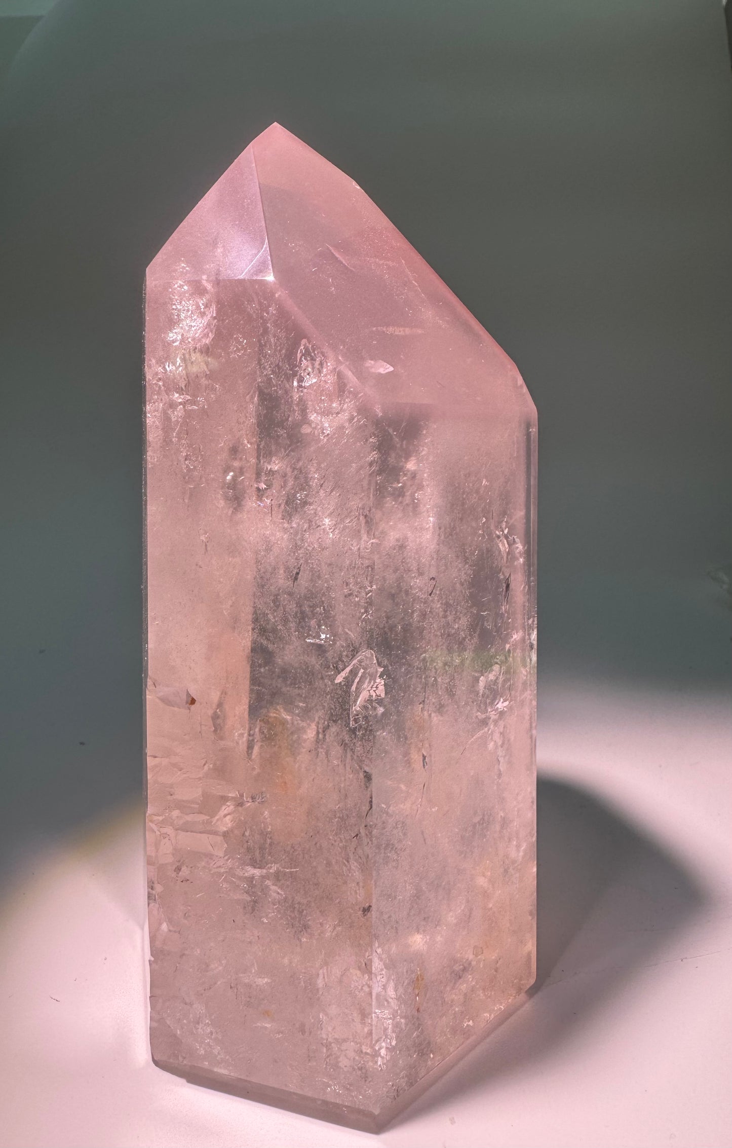 Cristallo di litio rosa qualità AAA I 15,8 cm, 1,22 kg