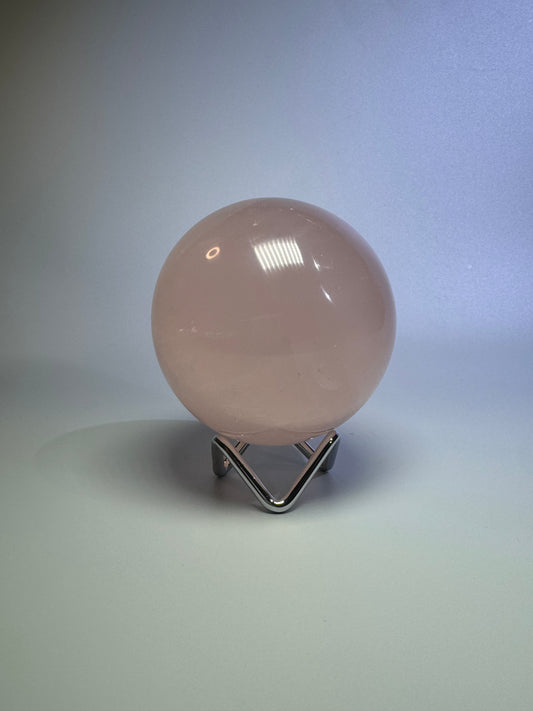 Rosenquarz Kugel - 8cm, 712g