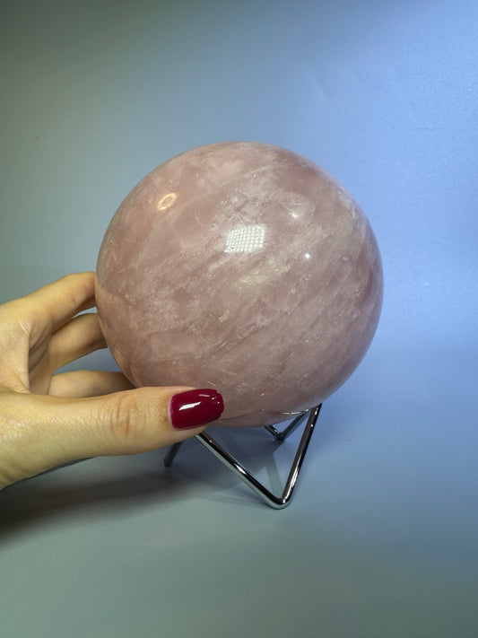 Rosenquarz Kugel - 11.5cm, 2.43kg