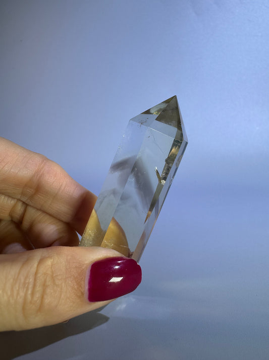 Mini Citrin Spitze mit Phantom - 7cm