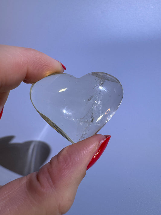 Klares Citrin Herz - 4cm