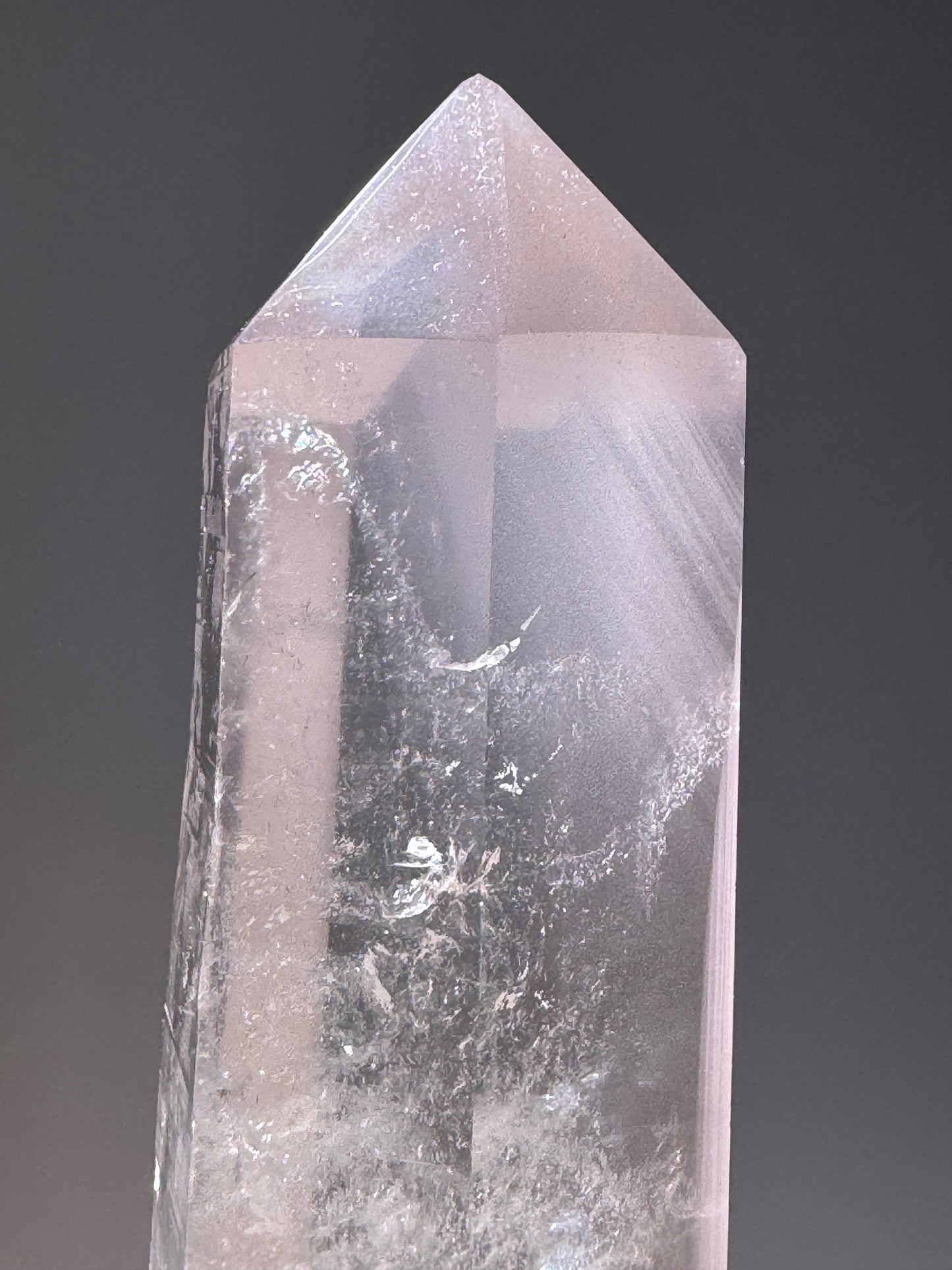 Pink-Lithium Kristall mit Lemurian-Linien – 16 cm | Extra klar & selten | Hochschwingendes Einzelstück aus Brasilien