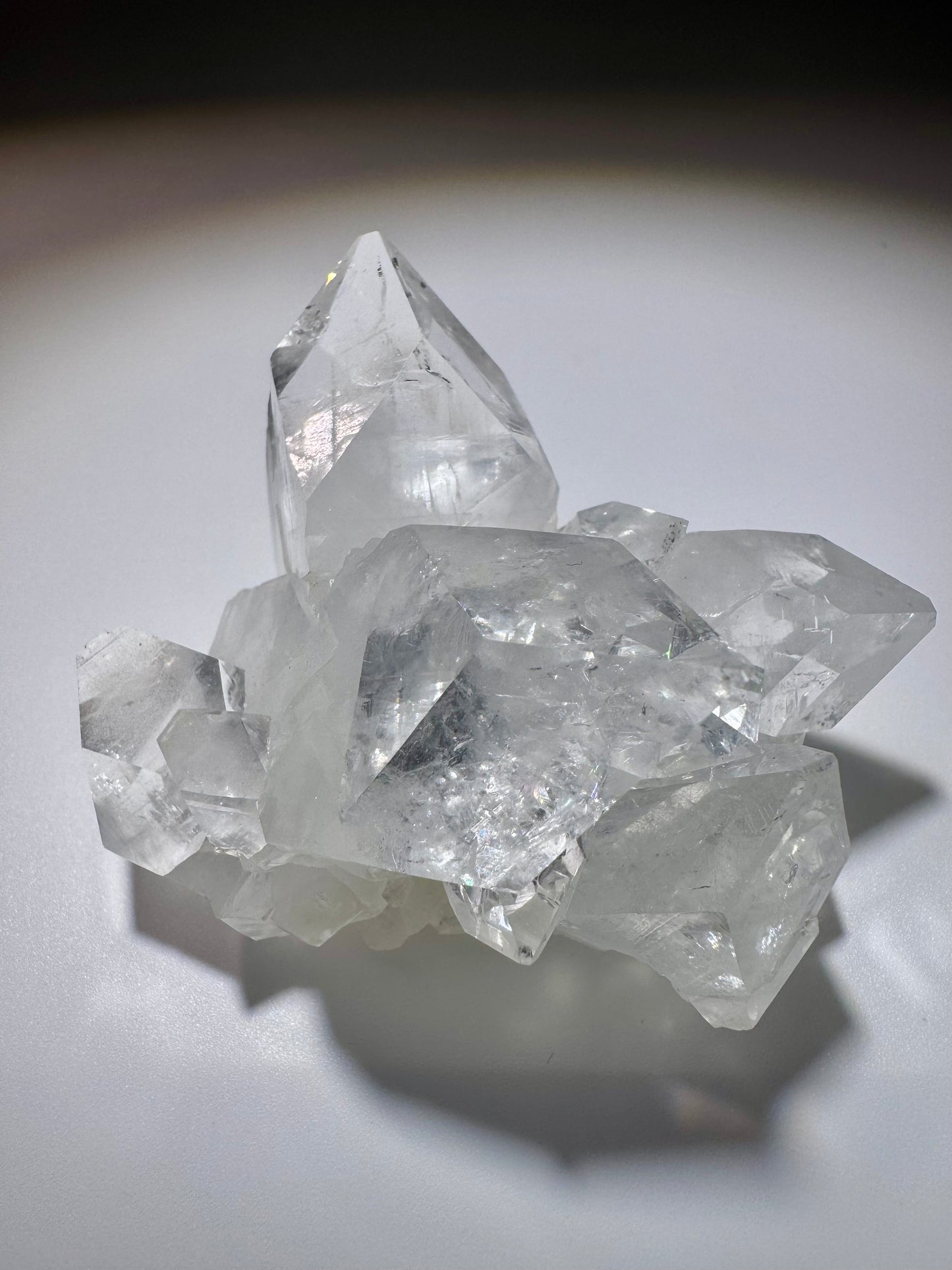 Exklusiver Diamond Apophyllite 6x7 cm – Perfekte Klarheit, strahlender Glanz & seltene Spitzenqualität