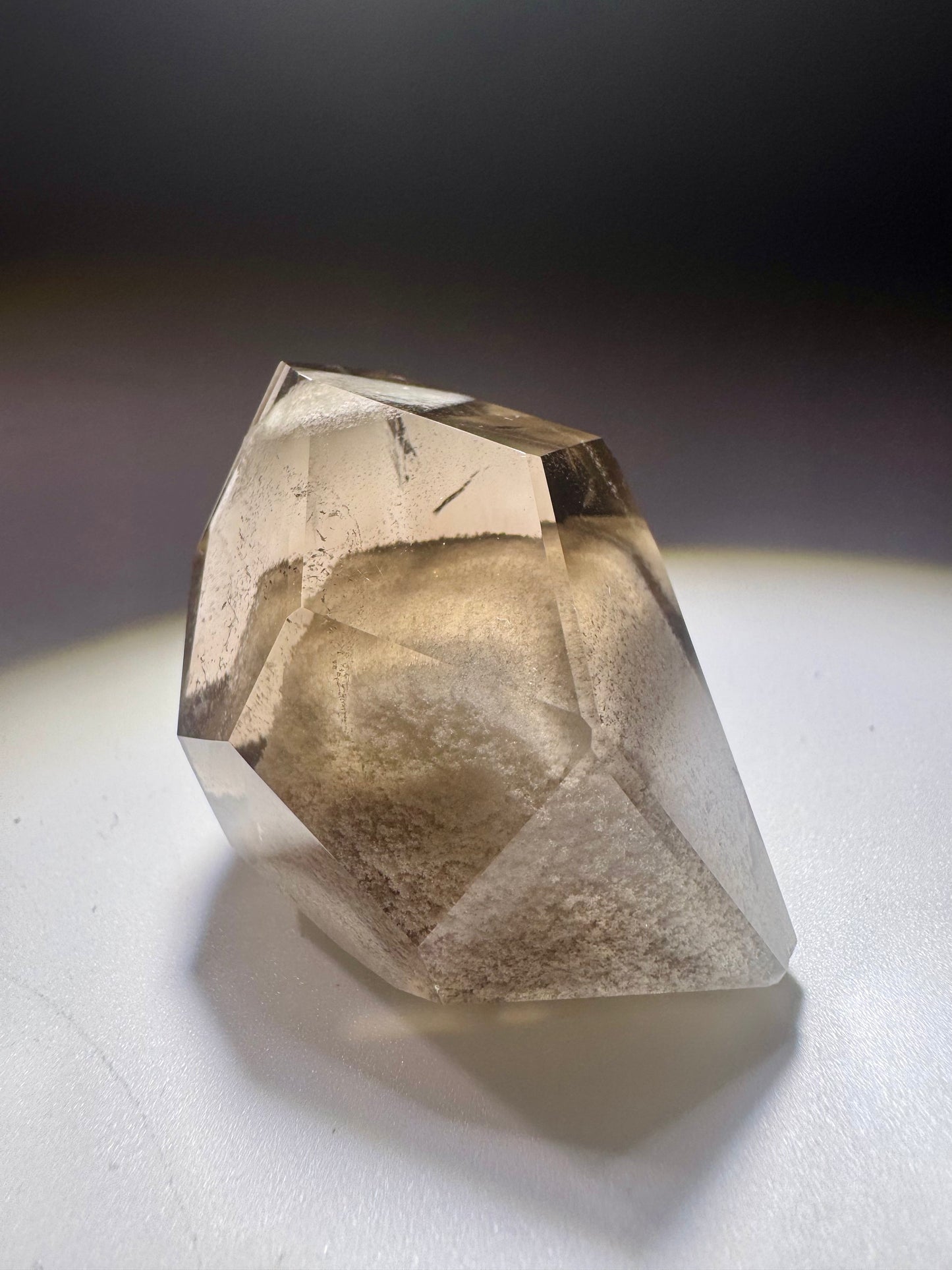 Rauchquarz mit weissem Phantom-Einschluss – 4,5 cm – Museumsqualität – Brasilien