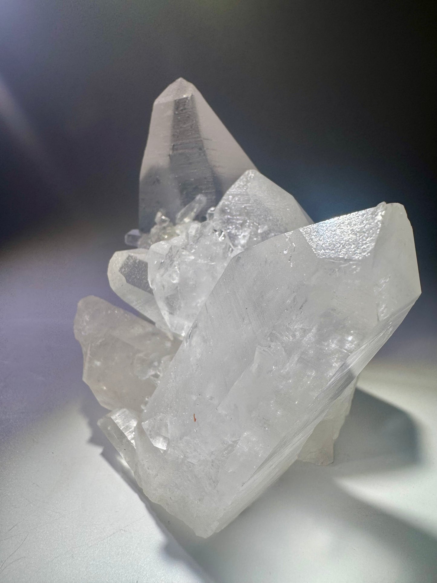 Exklusive Lemurian Kristallstufe aus Brasilien – 13.5 cm, 973 g, naturbelassen, extraklar & hochwertig