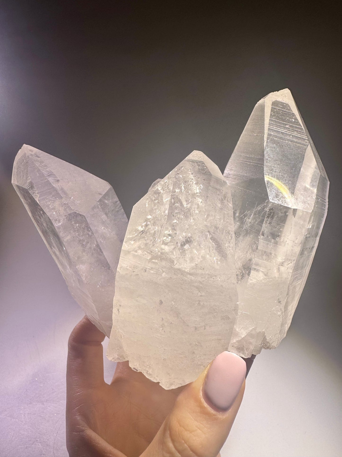 Exklusive Lemurian Kristallstufe aus Brasilien – 13.5 cm, 973 g, naturbelassen, extraklar & hochwertig
