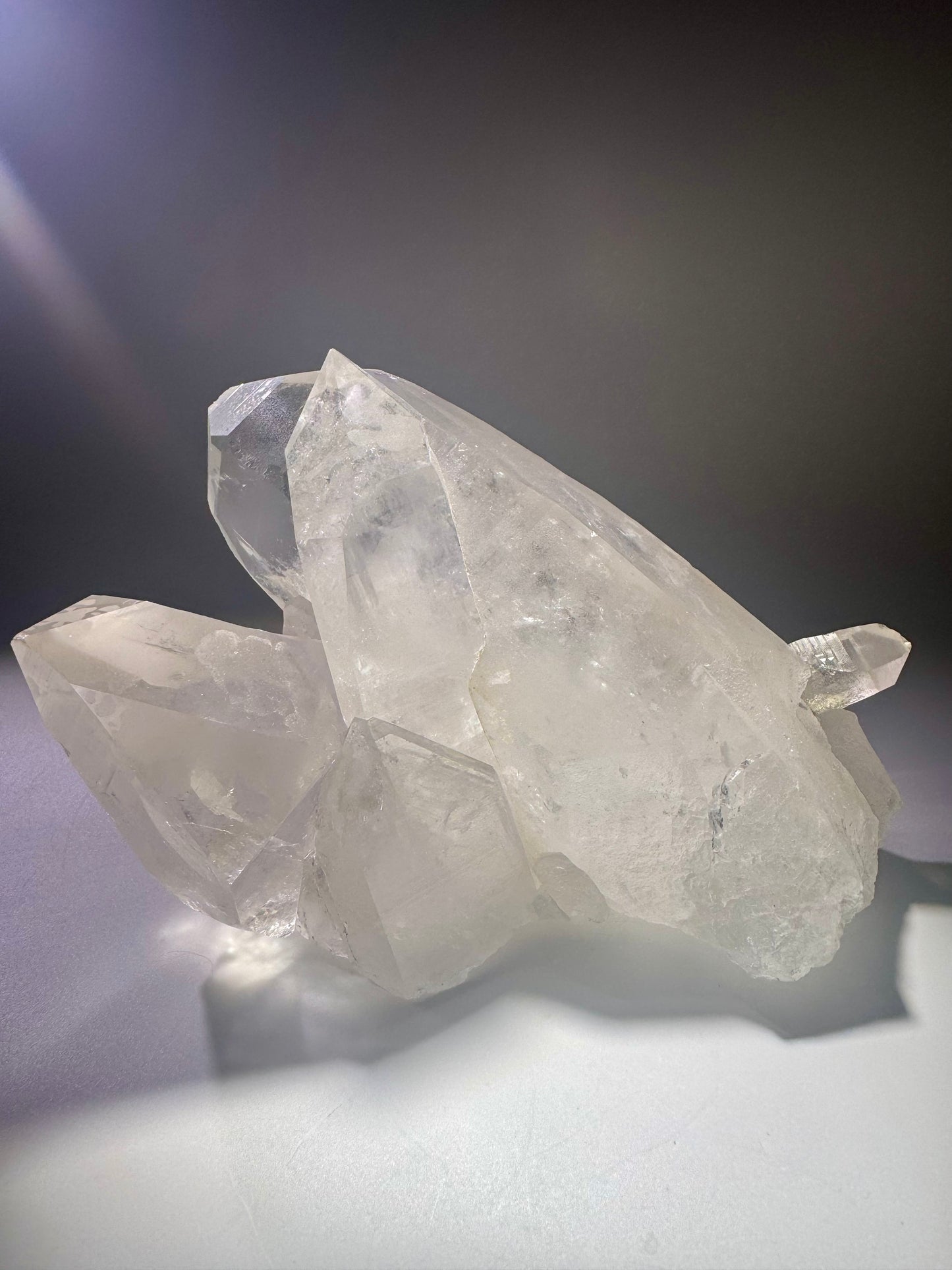 Riesige Lemurian Bergkristall Stufe aus Brasilien – 17 cm, 1.95 kg, naturbelassen, extraklar & exklusiv