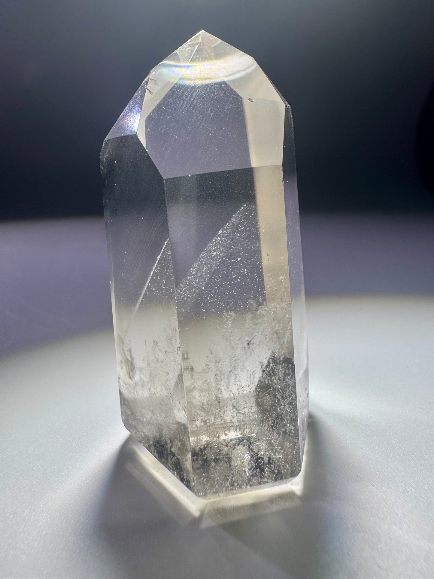 Wunderschöne Bergkristallspitze mit Phantom aus Brasilien – 6 cm, selten klar, naturbelassen & hochwertig
