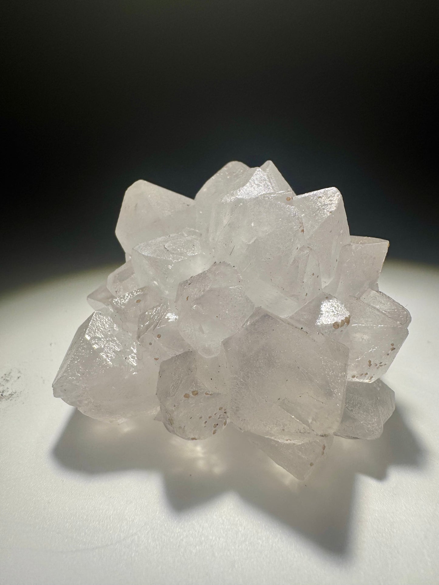 Exklusive Quarzblüte 7.3cm – Stalaktit Unikat aus Uruguay | Weiss & Transparent | Edelstein Raritä