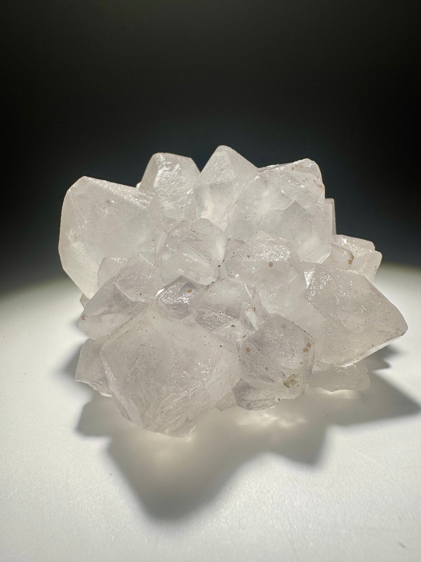 Exklusive Quarzblüte 7.3cm – Stalaktit Unikat aus Uruguay | Weiss & Transparent | Edelstein Raritä