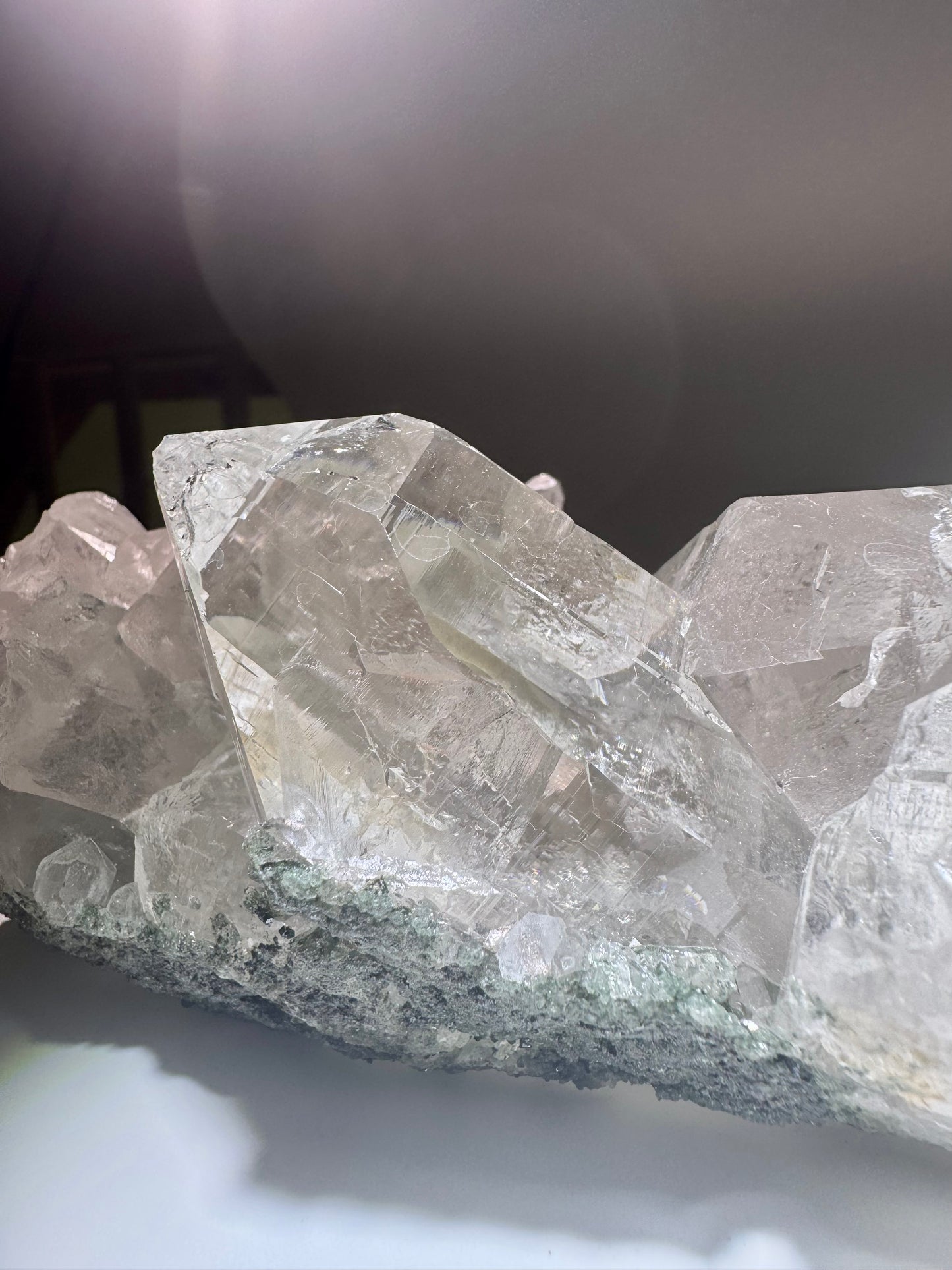 Exklusiver Himalaya Kristallstufe 💎 extra klar in Museumsqualität – 802g, 15.5x9.5cm