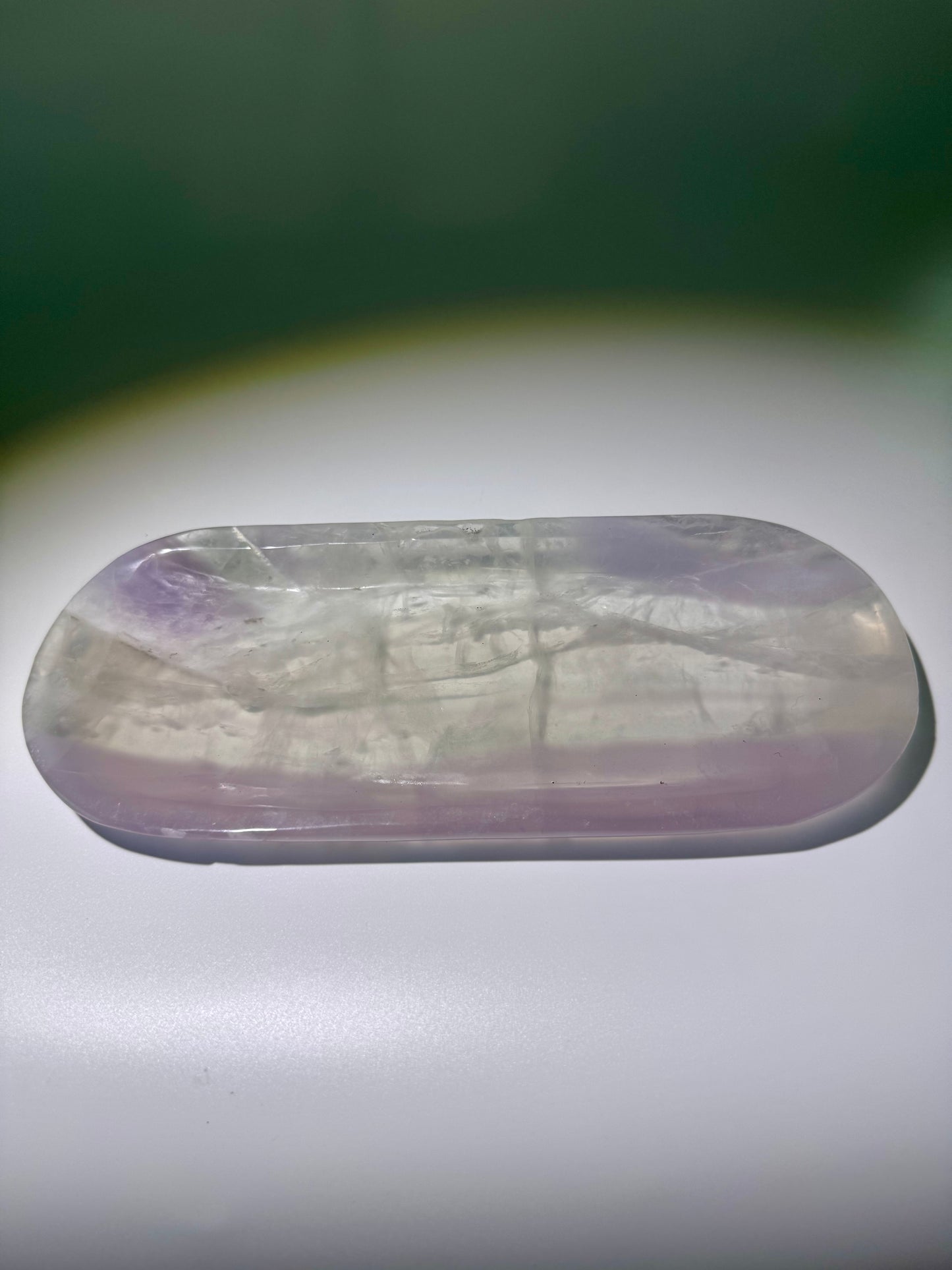 Grosse Kristallschale aus Pastellfluorit – 21.5 x 9 cm, 471 g – Brasilien, hochwertig & transparent