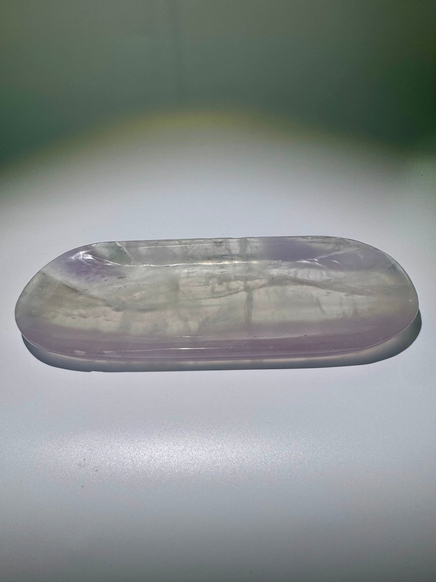 Grosse Kristallschale aus Pastellfluorit – 21.5 x 9 cm, 471 g – Brasilien, hochwertig & transparent