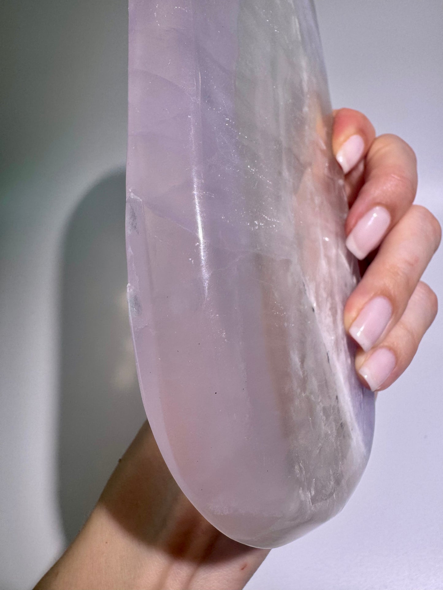 Grosse Kristallschale aus Pastellfluorit – 21.5 x 9 cm, 471 g – Brasilien, hochwertig & transparent