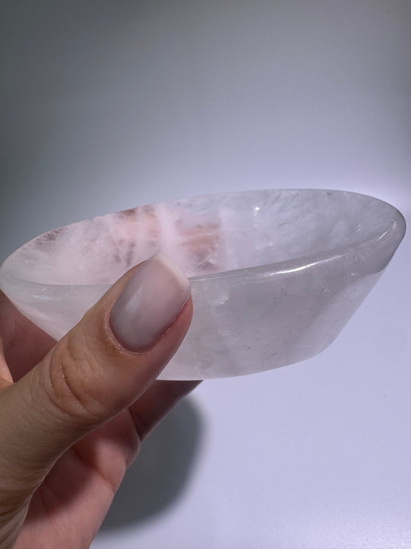 Kristallschale aus Bergkristall – Handgeschliffenes Unikat aus Brasilien 🤍 11x8cm – Natürliche Quarzschale für deinen Schmuck