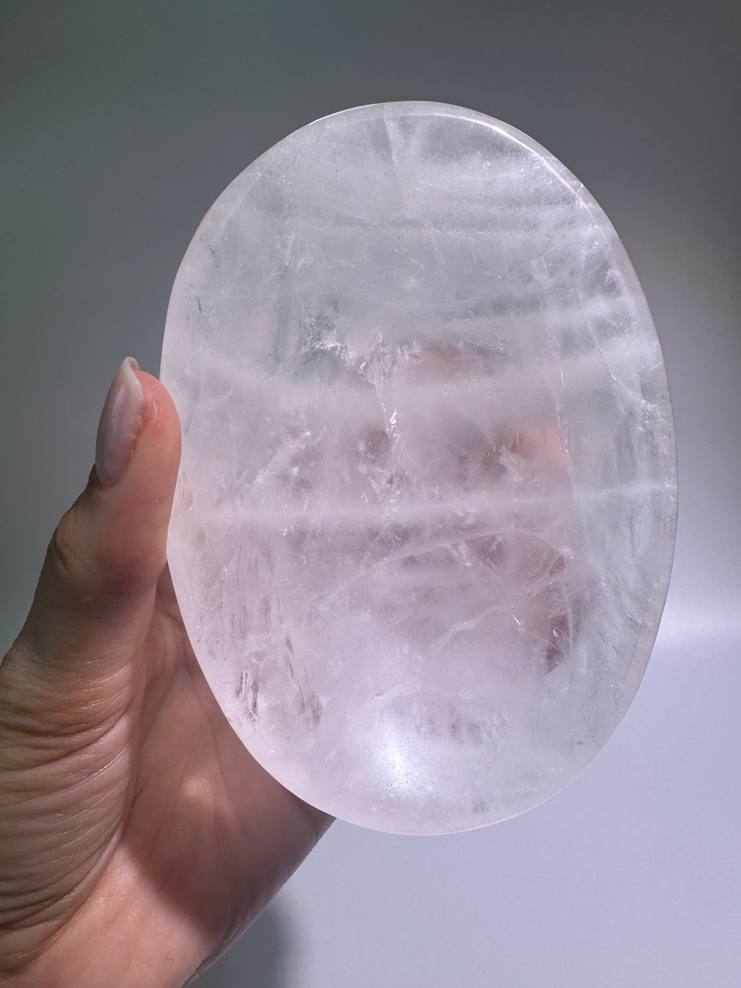 Kristallschale aus Bergkristall – Handgeschliffenes Unikat aus Brasilien 🤍 11x8cm – Natürliche Quarzschale für deinen Schmuck