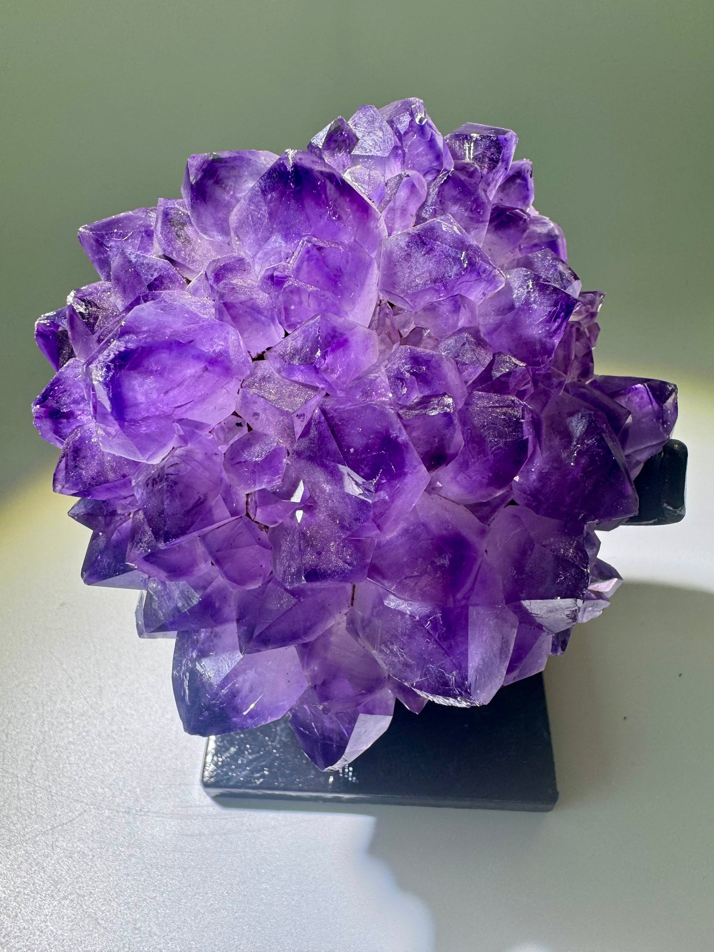 Amethystblüte 10 cm – Kristallblume mit perfekten Spitzen aus Uruguay | Extra-Qualität