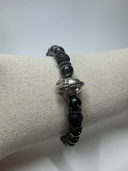 Exklusives Hämatit Armband - 17cm