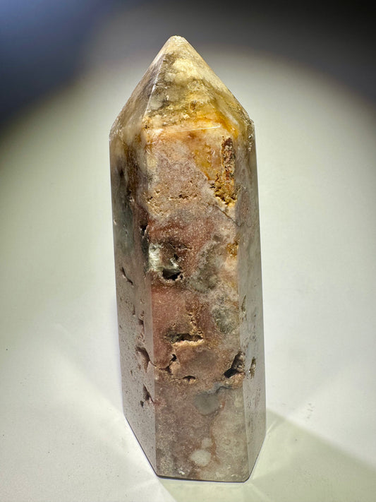 Grosse Pink Amethyst Spitze – zart, funkelnd & kraftvoll 💖 - 14.5cm, 591g