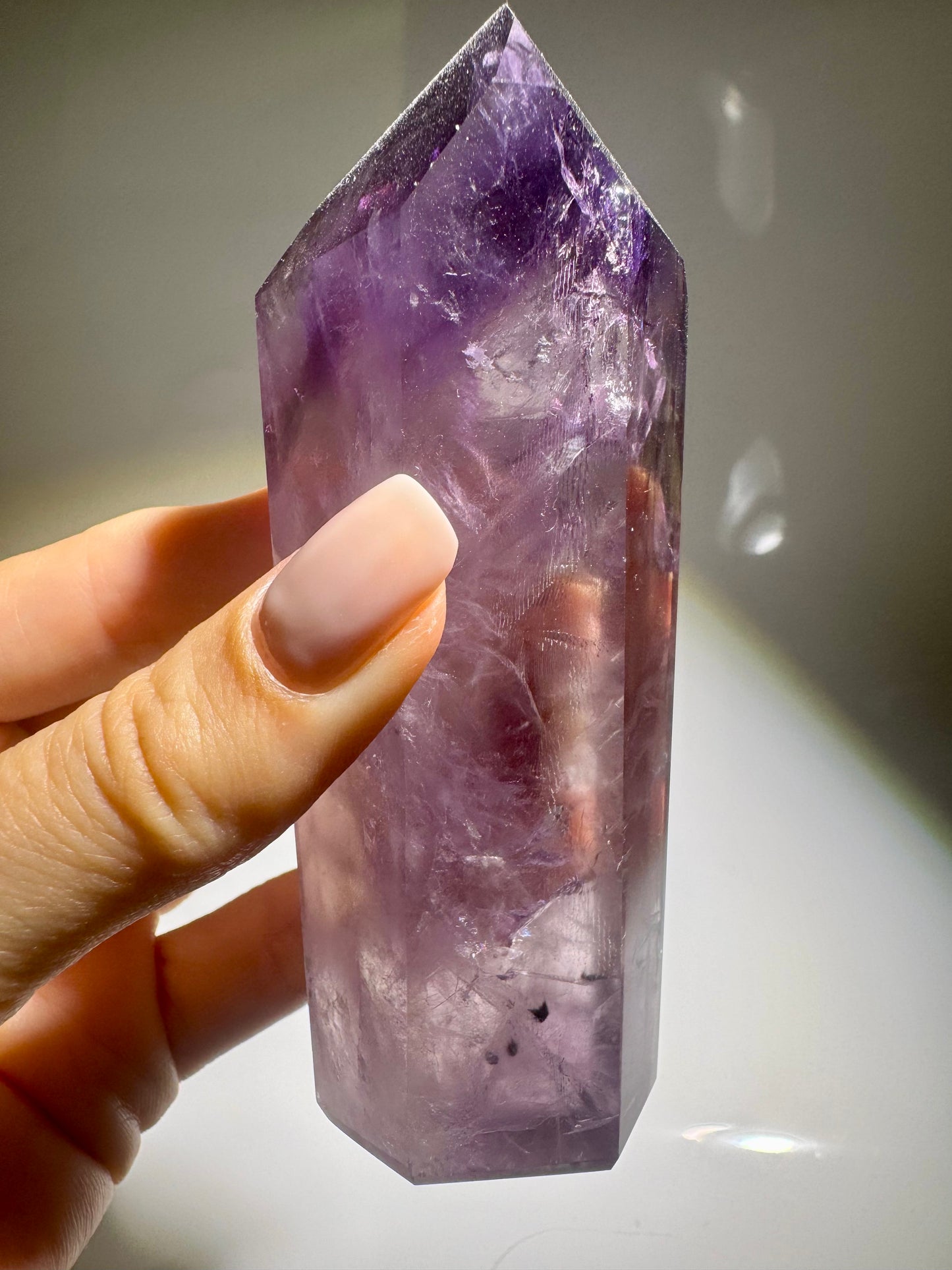 Ametrin Spitze 10.6 cm – Extra klare Qualität