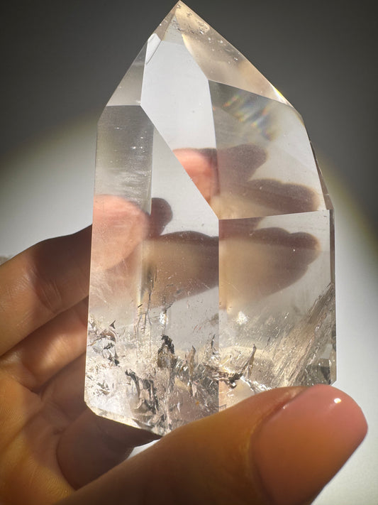 ganz klare Bergkristall Spitze