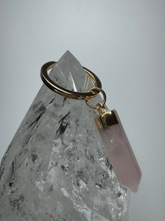 Exklusiver Rosenquarz-Schlüsselanhänger 💗🔑