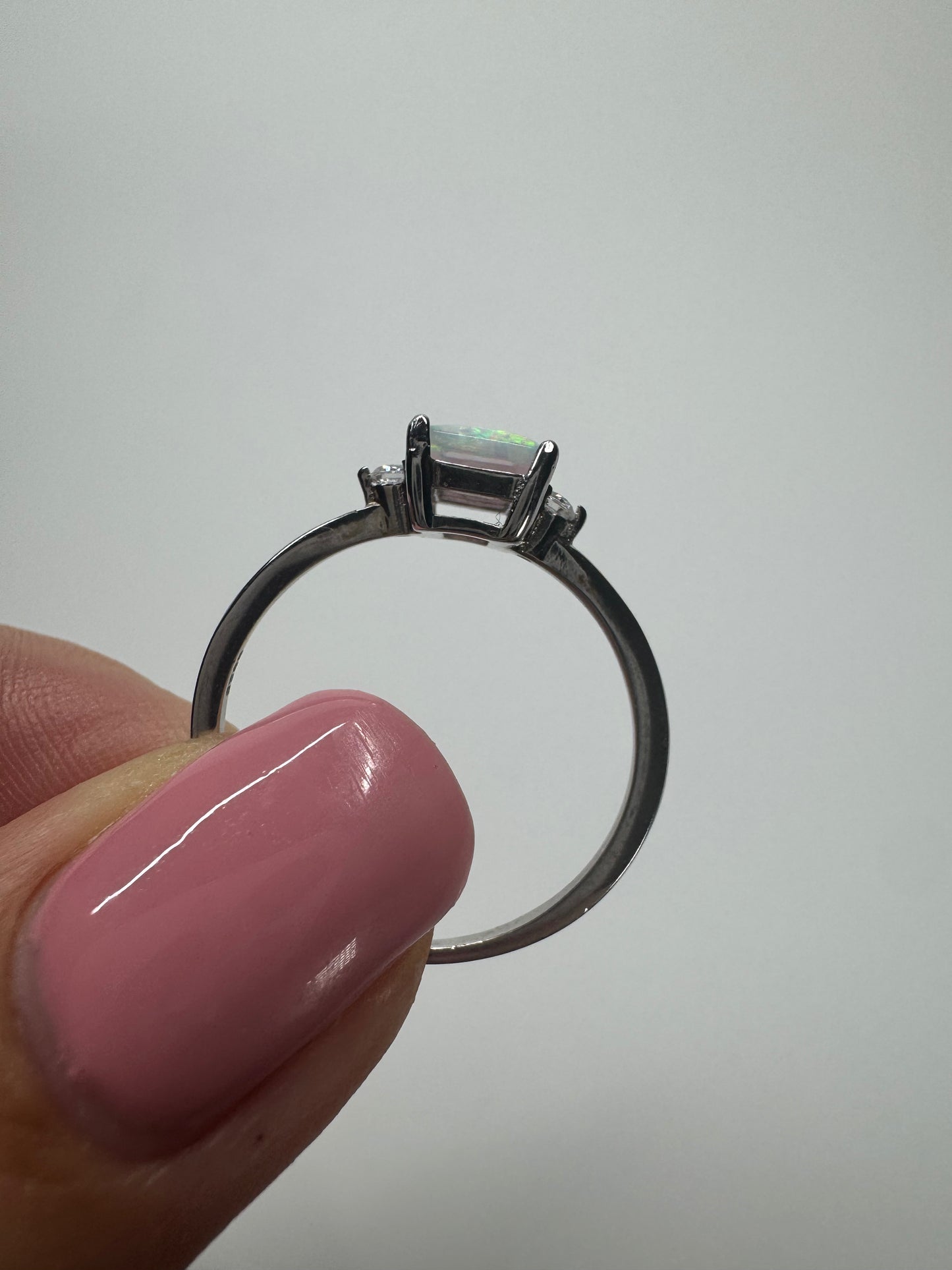 Bague opale enchanteresse đź’Ť Argent 925 - taille 8/57