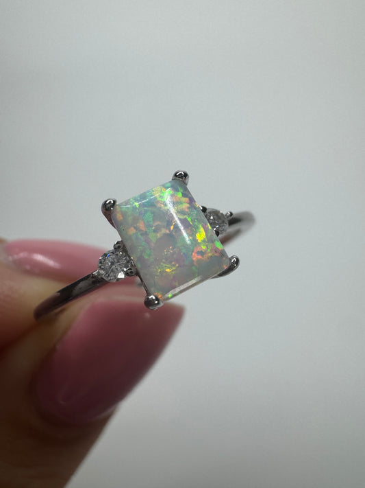 Bezaubernder Opal Ring 💍 925 Silber - Grösse 7/54