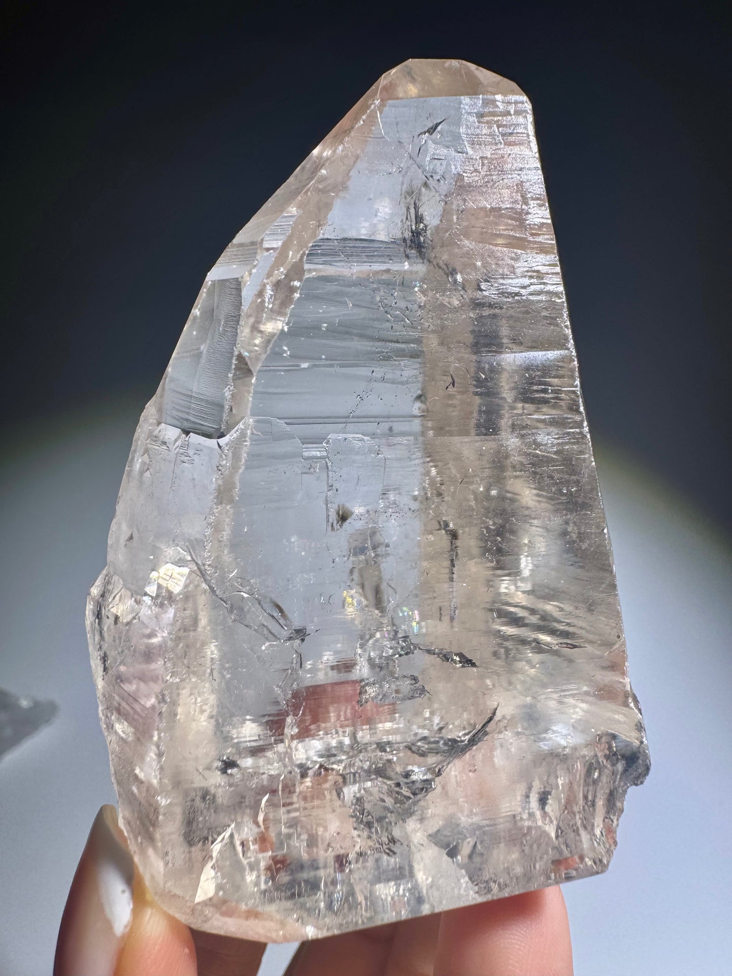 Lemurian Lace 7.5 cm – 151 g – Transparent & with unique interior 🇧🇷