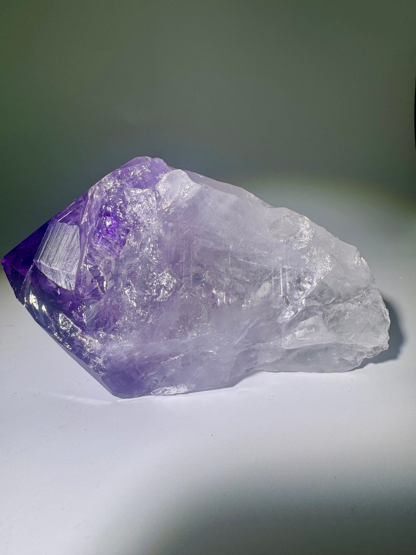 Amethyst Spitze – 11.6 cm Naturspitze aus Brasilien | seltene Amethyst-Zahnspitze