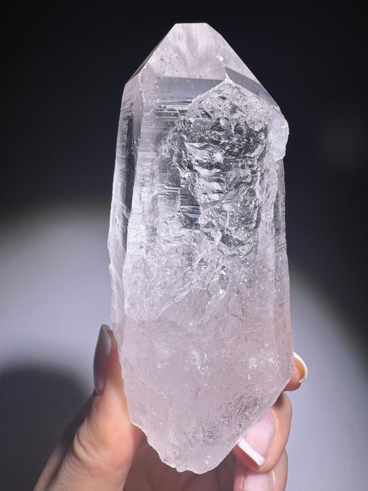 Wunderschöner grosser Lemurian Quarz ✨ 10cm, 237g – Naturbelassene Qualität