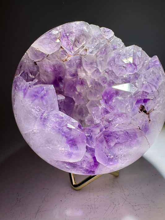 Amethyst Kugel 9,5 cm – 970 g | Zartes Lila & funkelnde Kristalle