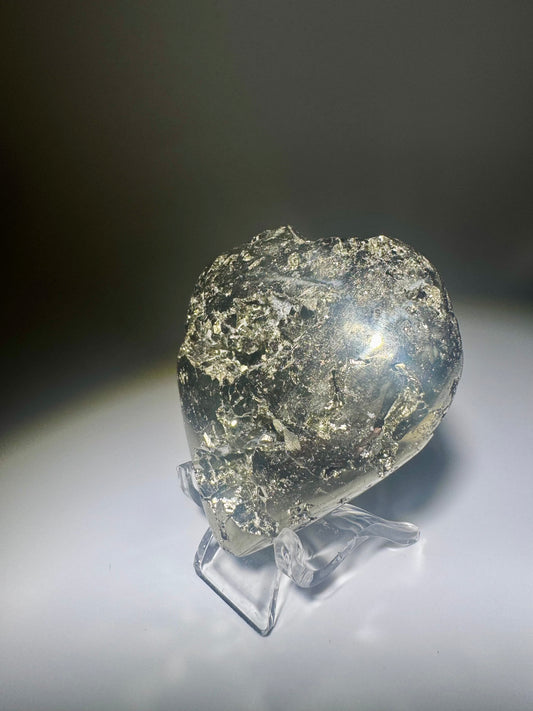 Schönes Pyritherz aus Peru – funkelnde, grosse Kristalle, Einzelstück in 1A Qualität, Erfolg & Wohlstand, kraftvoller Pyrit Kristall ✨