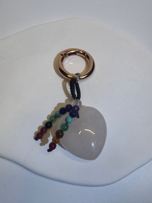 Schlüsselanhänger Rosenquarz 💗