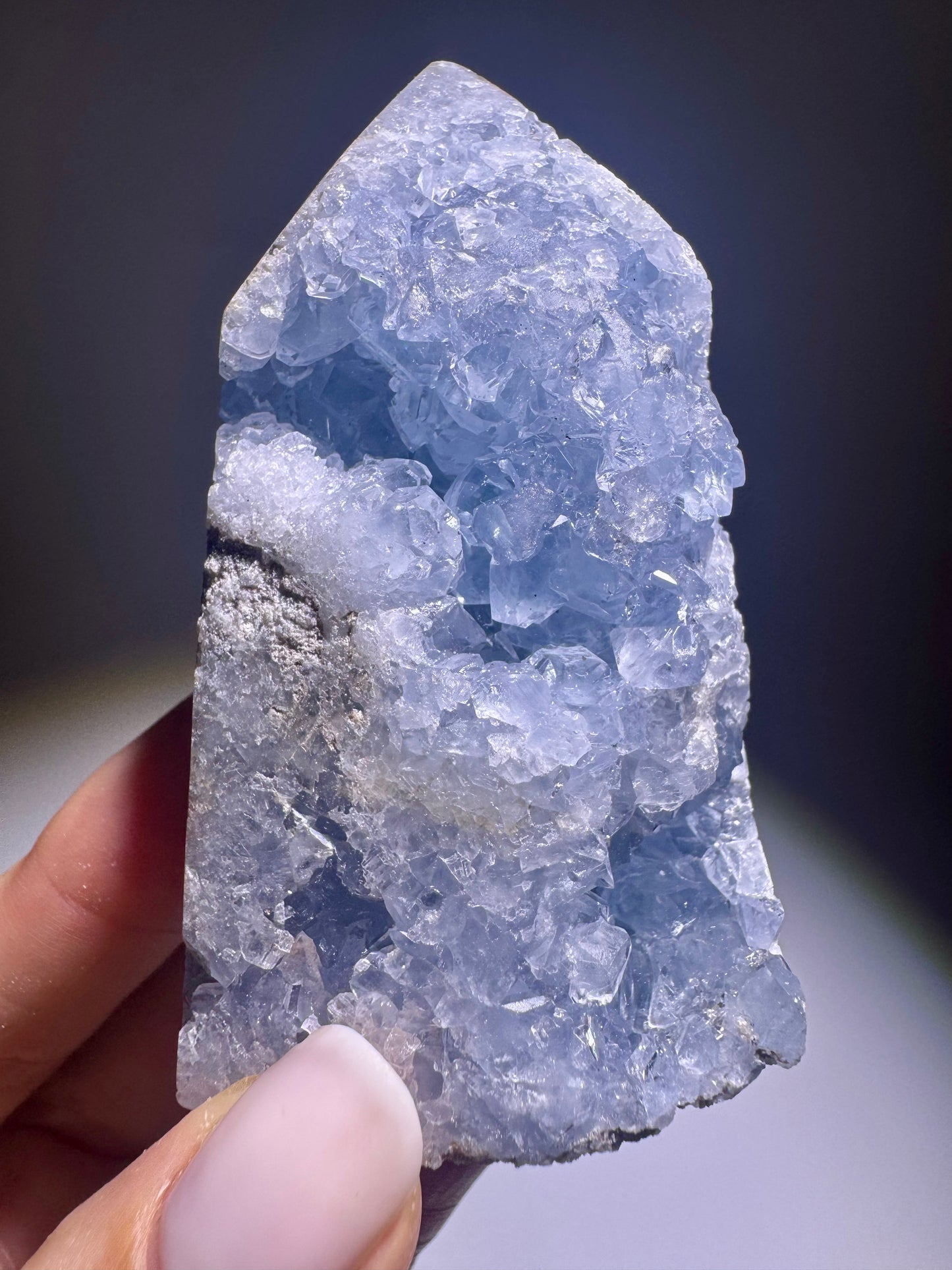 Klarer Celestin Kristall 8.5 cm – exklusiver Edelstein aus Madagaskar