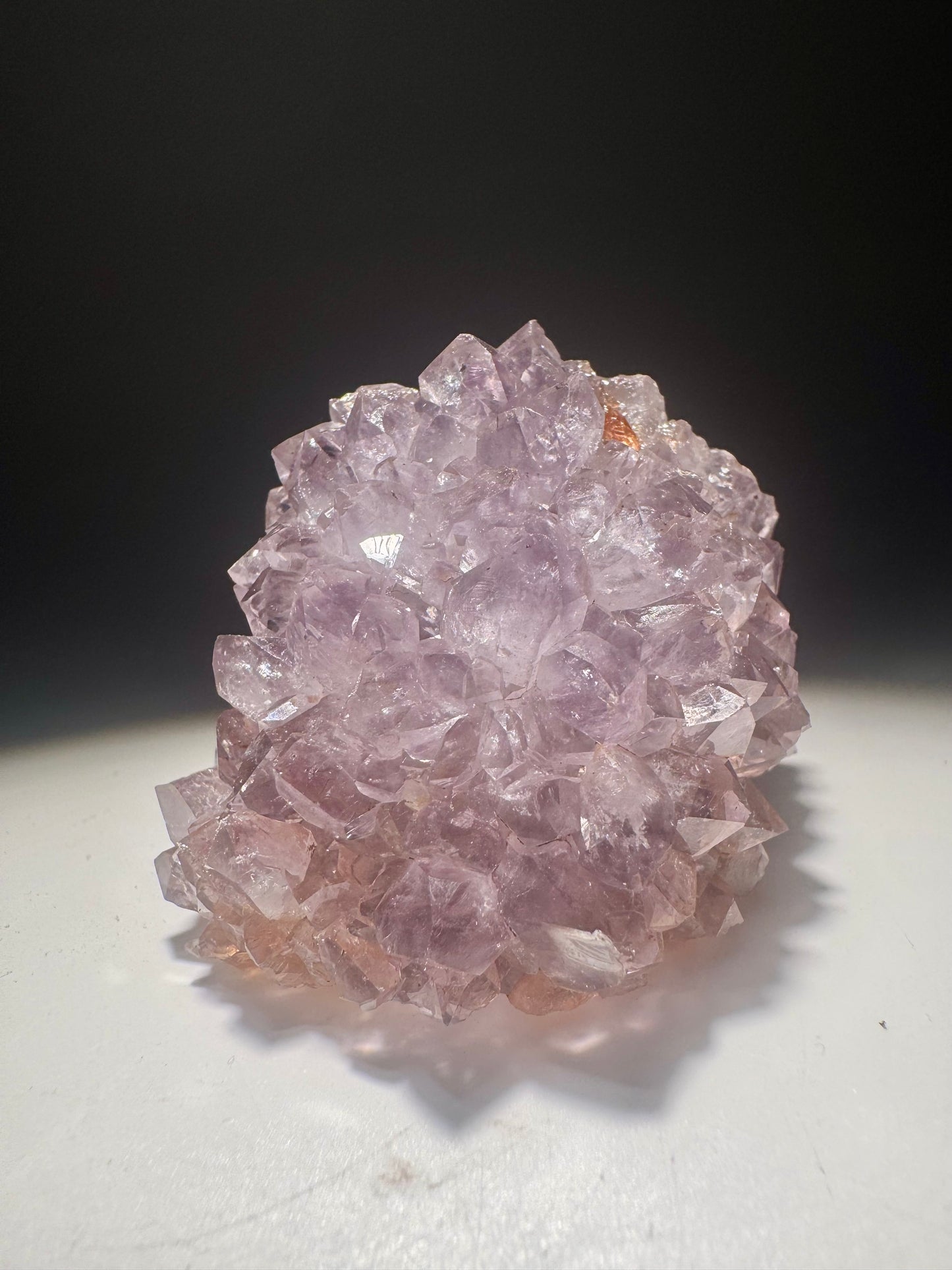 Kleine Amethystblüte 5 cm – Stalaktit Kristall mit funkelnden Spitzen aus Uruguay