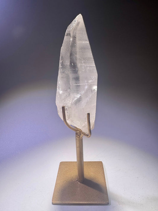 Lemurianer Kristallspitze Brasilien 9,3 cm transparent