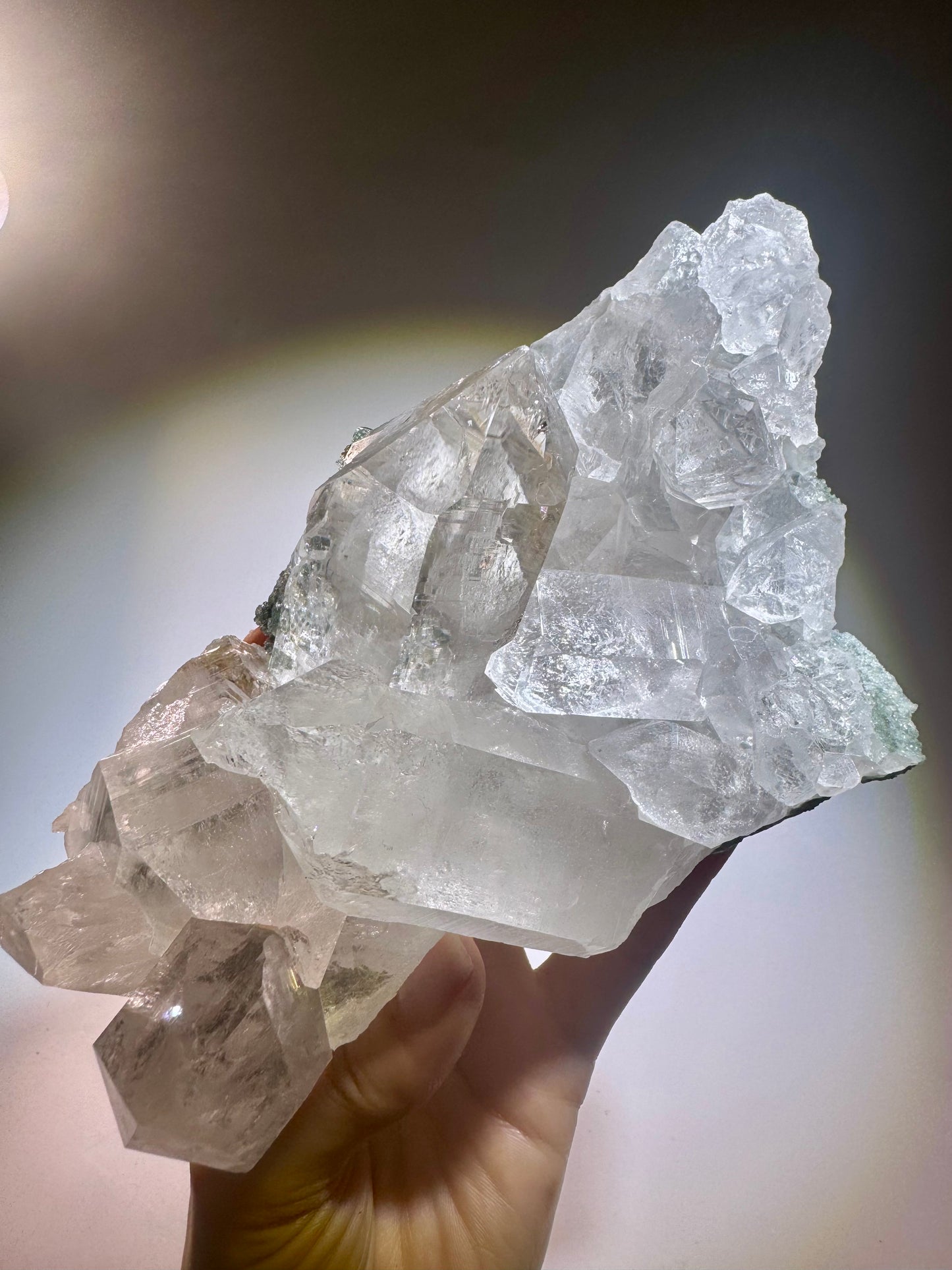 Quarzkristall Himalaya Stufe 802g – Extra klar, Edelstein Unikat in Spitzenqualität