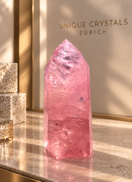 Raspberry Pink Rosenquarz aus Brasilien – Premium Qualität