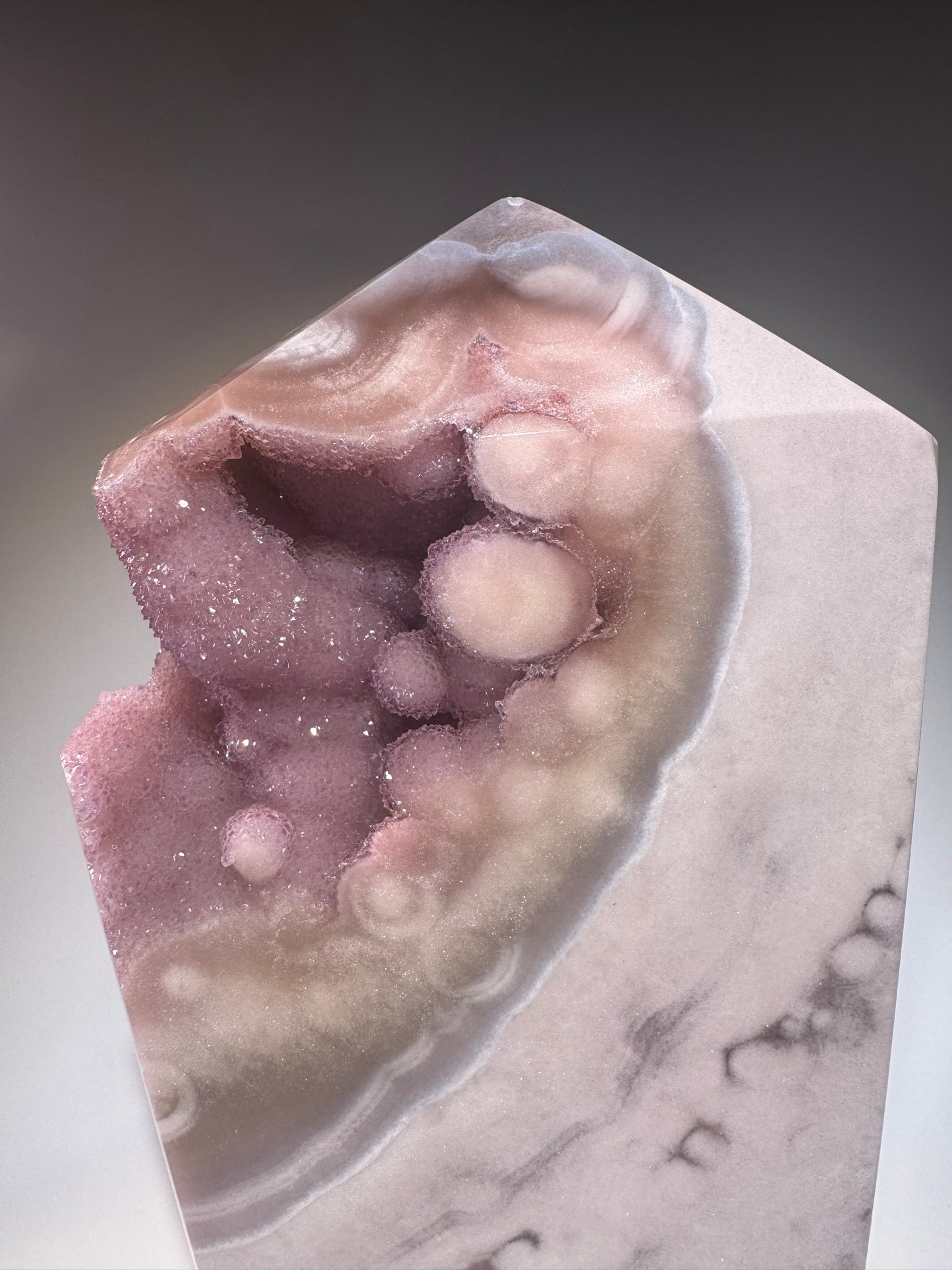 Riesiger Pink Amethyst Kristall – 25 cm – 2.9 kg – Rosa Edelstein aus Brasilien
