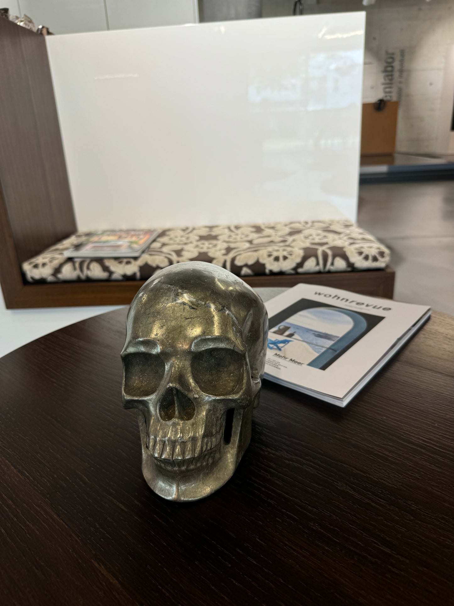 Riesiger Pyrit Totenkopf 20 cm | 9,4 kg – Realistischer Schädel aus Naturstein