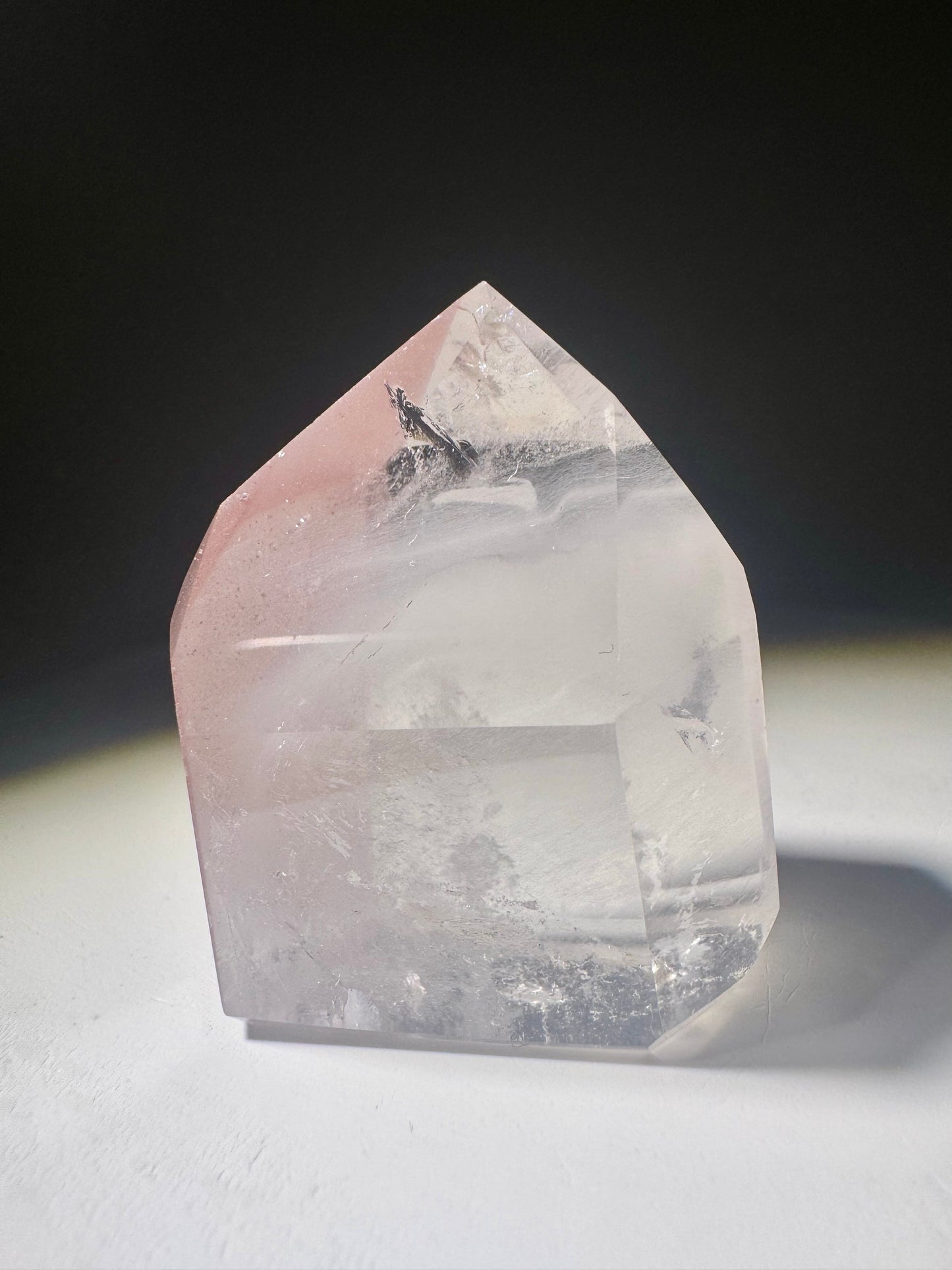 Rosa Kristall aus Brasilien – Pink Lithium Spitze, 3.8 cm