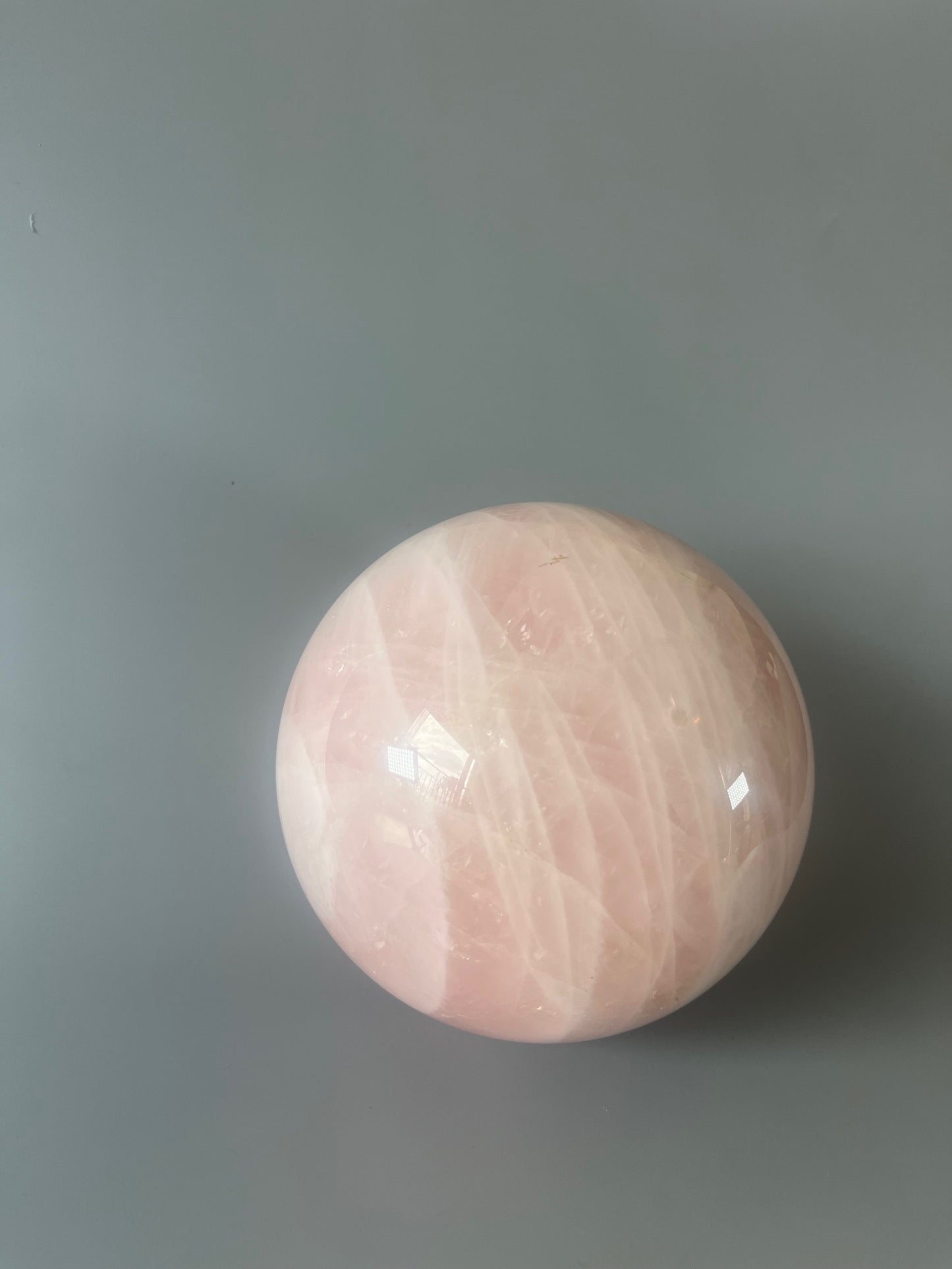 Rosenquarz Kugel XL – 15 cm – 1A Qualität – 5,3 kg – Herzchakra