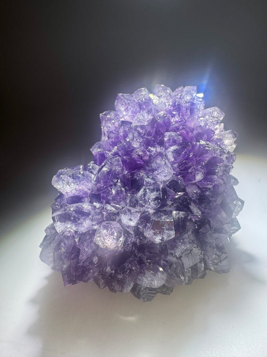 Sammler-Amethyst Kristallblüte aus Uruguay – 7 × 5,5 cm | Unique Crystals