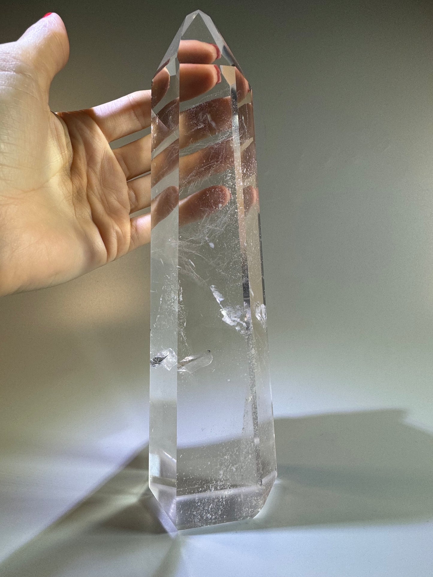 Sehr klare Spitze aus Bergkristall – Brasilien, 25 cm